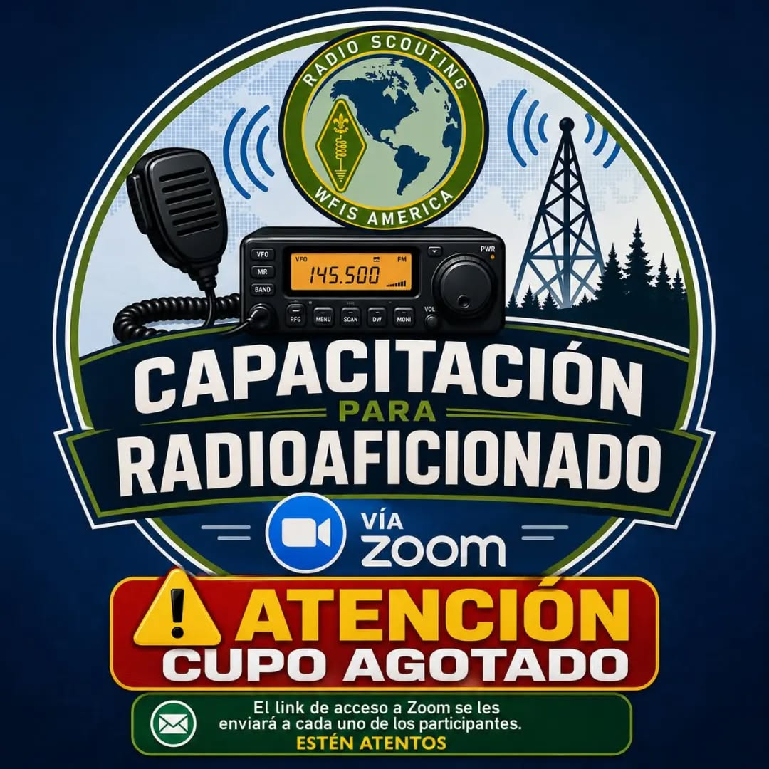 Divulgação da capacitação internacional em Radio Scouting e radioamadorismo promovida pela WFIS América